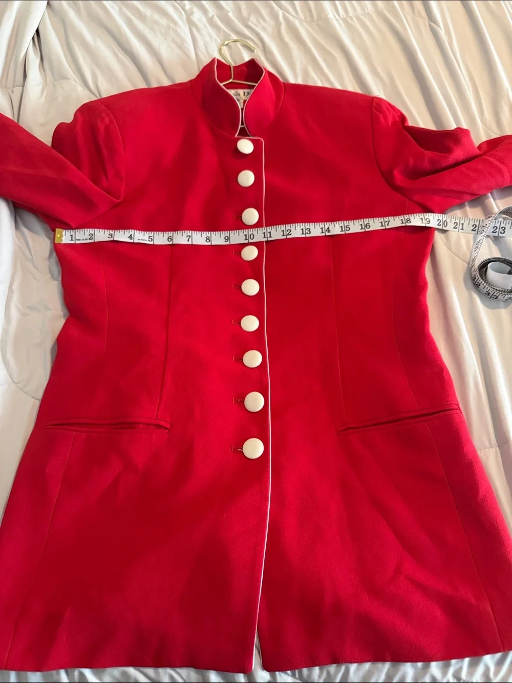 Dior Hot Pink Blazer with White Piping and Buttons